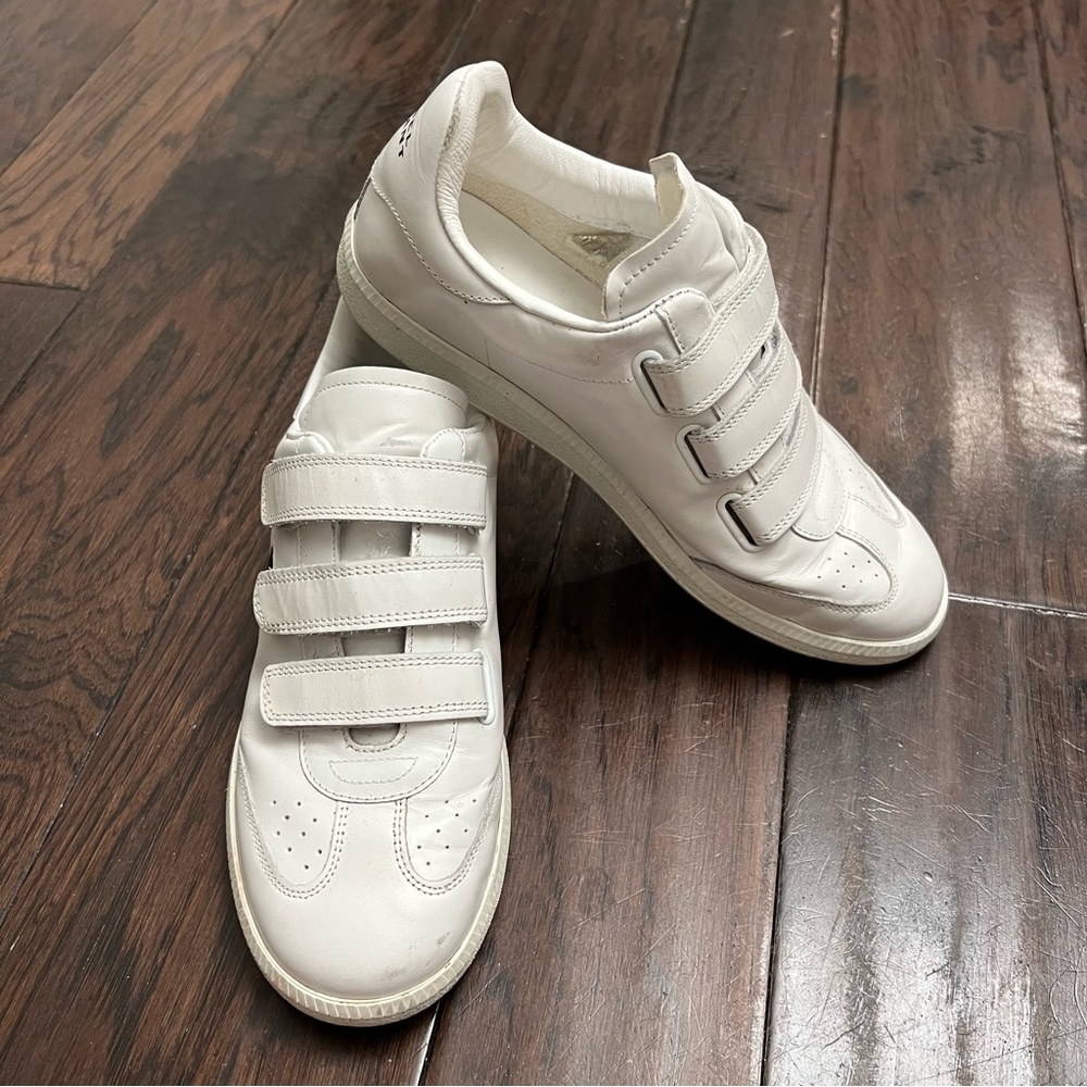 Authentic Isabel Marant Women’s Beth Sneaker White / Black